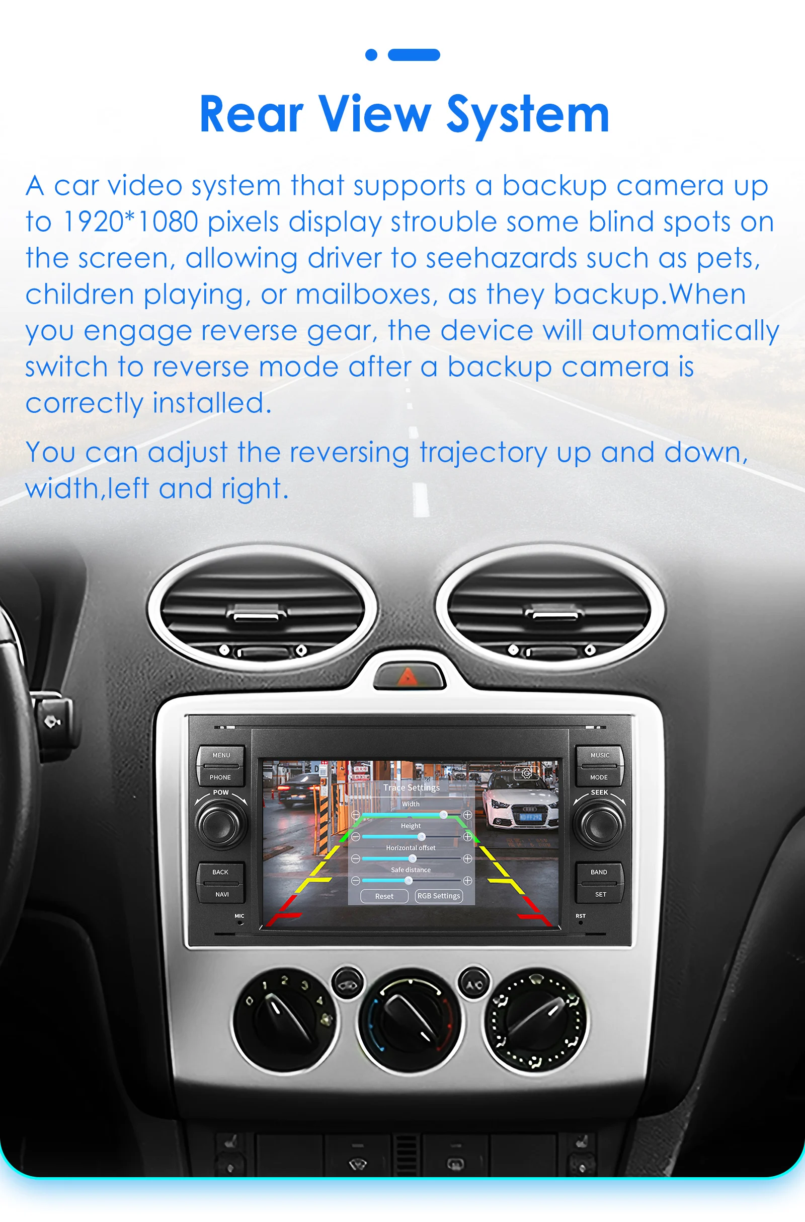2DIN Android Autoradio für Ford Focus 2 Mondeo Fiesta S-max Galaxy Transit Fusion Connect Kuga Carplay Auto Multimedia Player GPS – Detail 40
