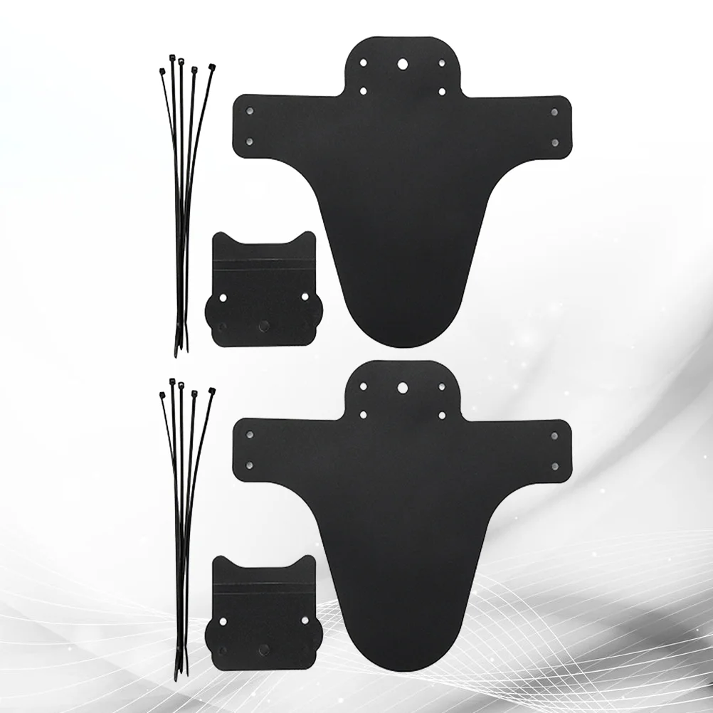 

Bike Mudguard Cycling Riding Tire Mudguard Set for Road Bike Mountain Accessories 2 Sets Black