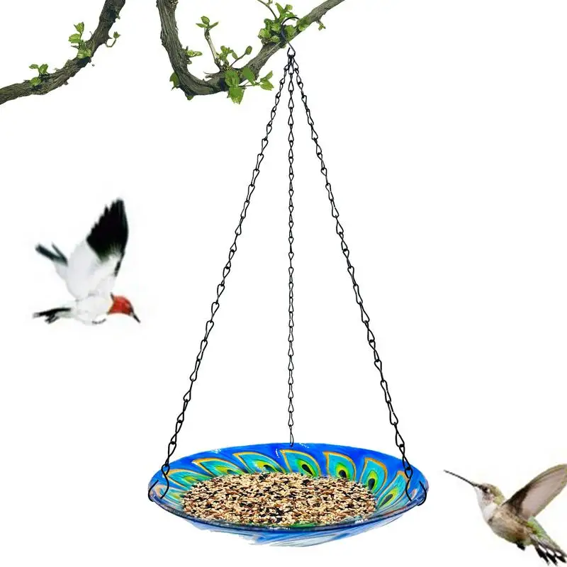 

Кормушка для птиц, стеклянная чаша, уличное украшение для двора, многофункциональная кормушка для птиц, подставка для внутреннего двора