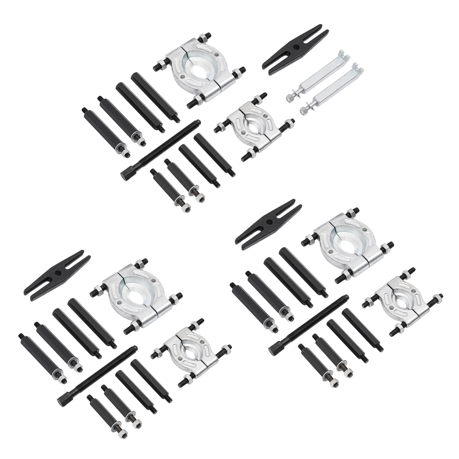 12Pcs/14Pcs Bearing Puller Set for Dismantling Vehicle Transmissions, Gears, Pulleys, Bearings, Steering Wheels