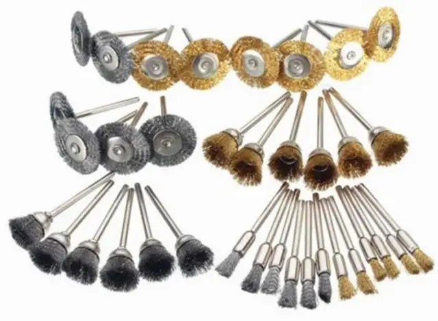 Set 40 Spazzole Metalliche Per Trapano | Disco, Tazza E Penna Per Lucidatura E Pulizia - Foto 8