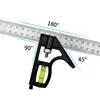 Metal 90 Degrees Straight Right Angle Ruler Woodworking Horizontal Speed Square Protractor Angle Finder Measuring Tools 4