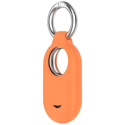 Soft Silicone Keychain Cover - Anti - Lost Protective Sleeve (Orange)