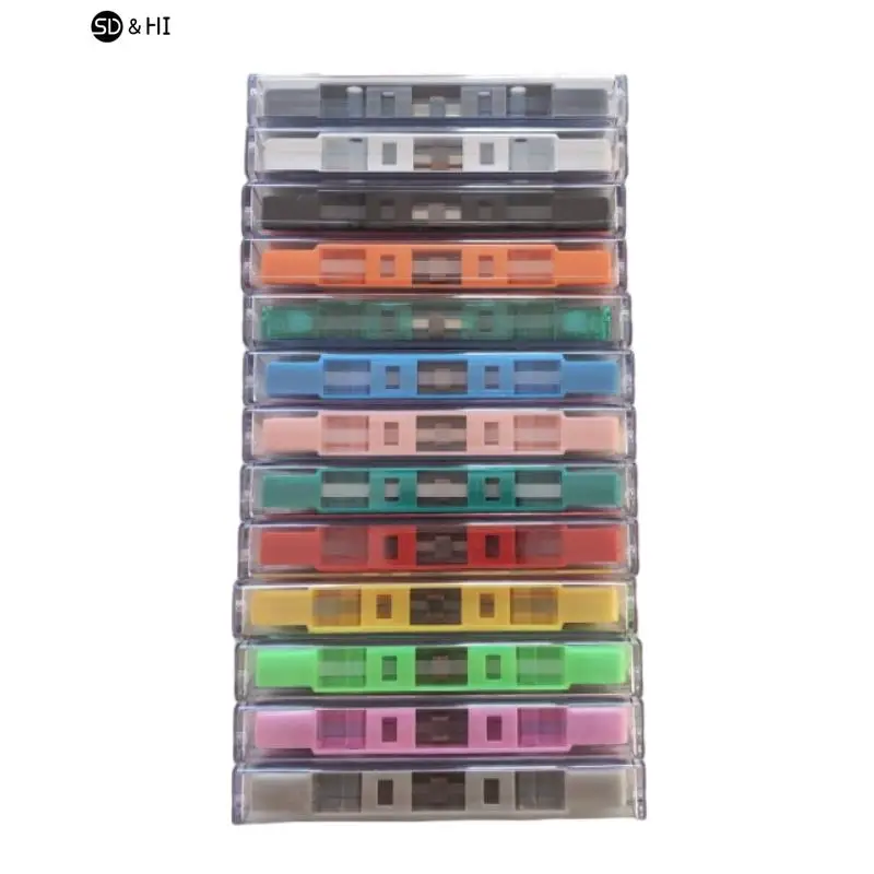 Standard Cassette Color Blank Tape Player with 45/90 Minutes Magnetic Audio Tape for Speech Music Recording Audio Tape Recorder