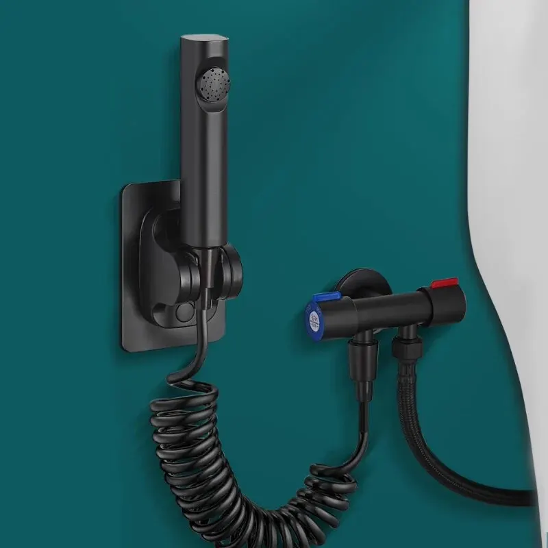 Toilet Flushing Gun Bidet Sprayer Faucet Spray Gun Toilet Flushing Gun Companion Household High-Pressure Booster Nozzle