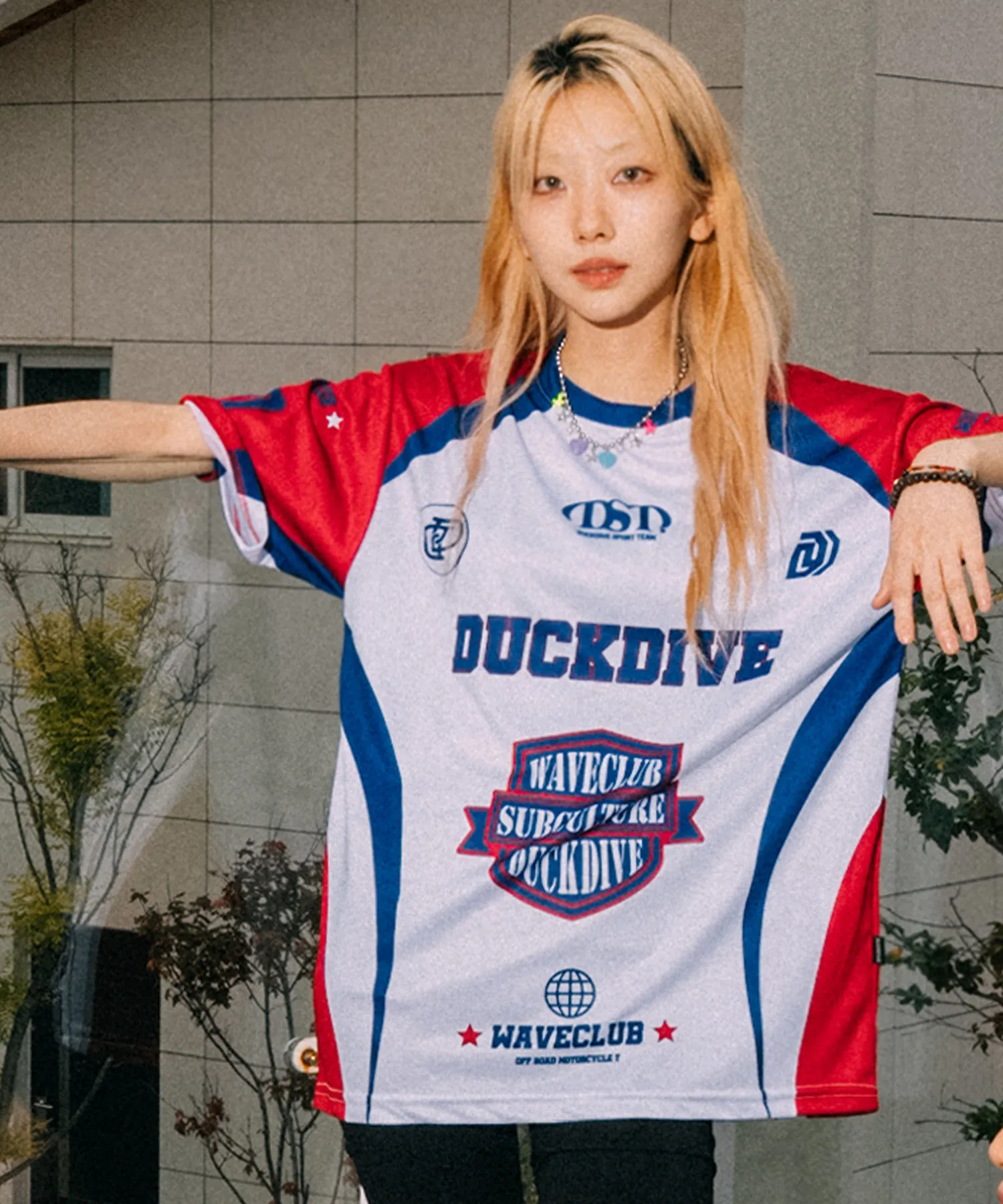 [DUCKDIVE] Circuit Raglan Slim Short Sleeve ★大人気★ MUSINSA | DUCKDIVE Athlete Raglan Short Sleeve Red
