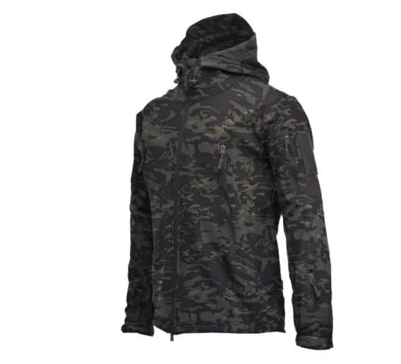 waterproof jacket Winter Big Size Men Camouflage Jacket Shark Soft Shell Military Tactical Jacket Men Waterproof Warm Windbreaker US Army Clothing mountain hardwear jacket Jackets