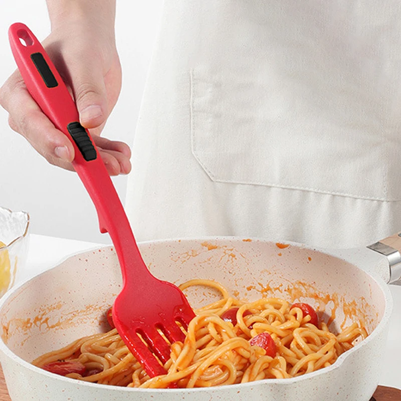1pc Flexible Cooking Utensils Fruit Fork Silicone Fork Silicone Cooking Fork Multi-function Spaghetti Server Silicone Salad Forks Whisking Serving Kitchen Accessories