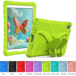 EVA Kids Butterfly 3D Stand Shockproof iPad Case with Cartoon Design for iPad Air 13 (2024) (Grass Green)