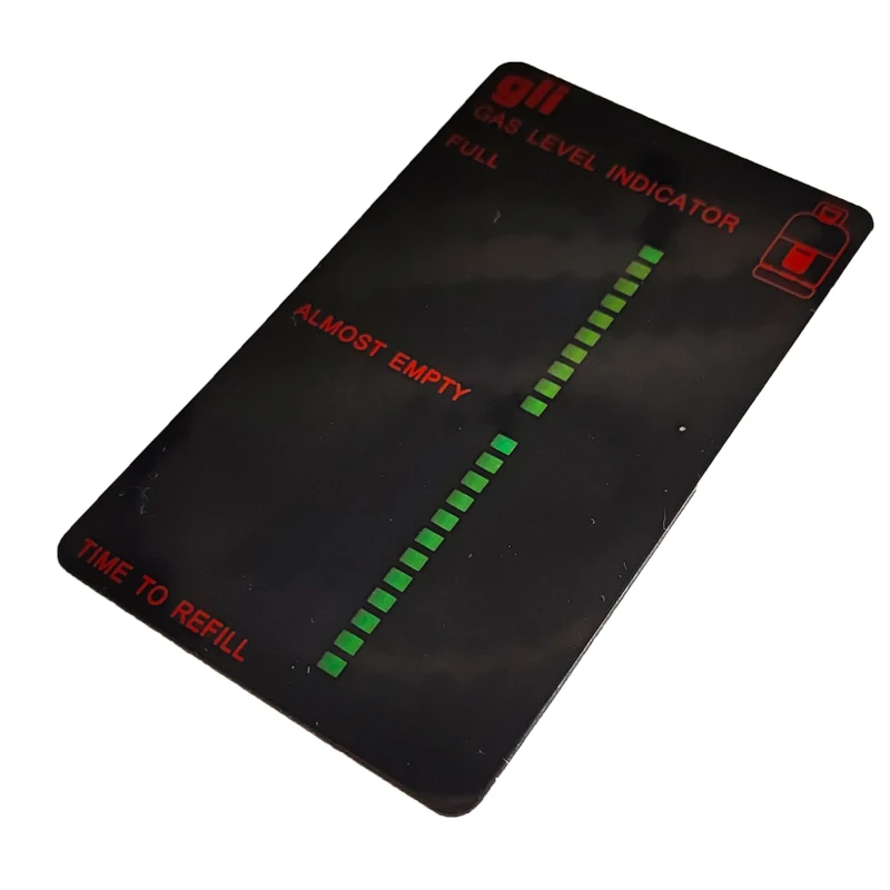 Gas Tank Level Indicator Gas Measurement Card Magnetic Gauge Caravan Bottle Temperature Tester Meter Measuring Stick