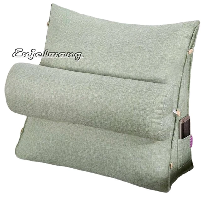 Triangular Backrest Pillow Bed Couch Chair Cushion with Small Pillows Sofa  Office Cushions Waist Back Support