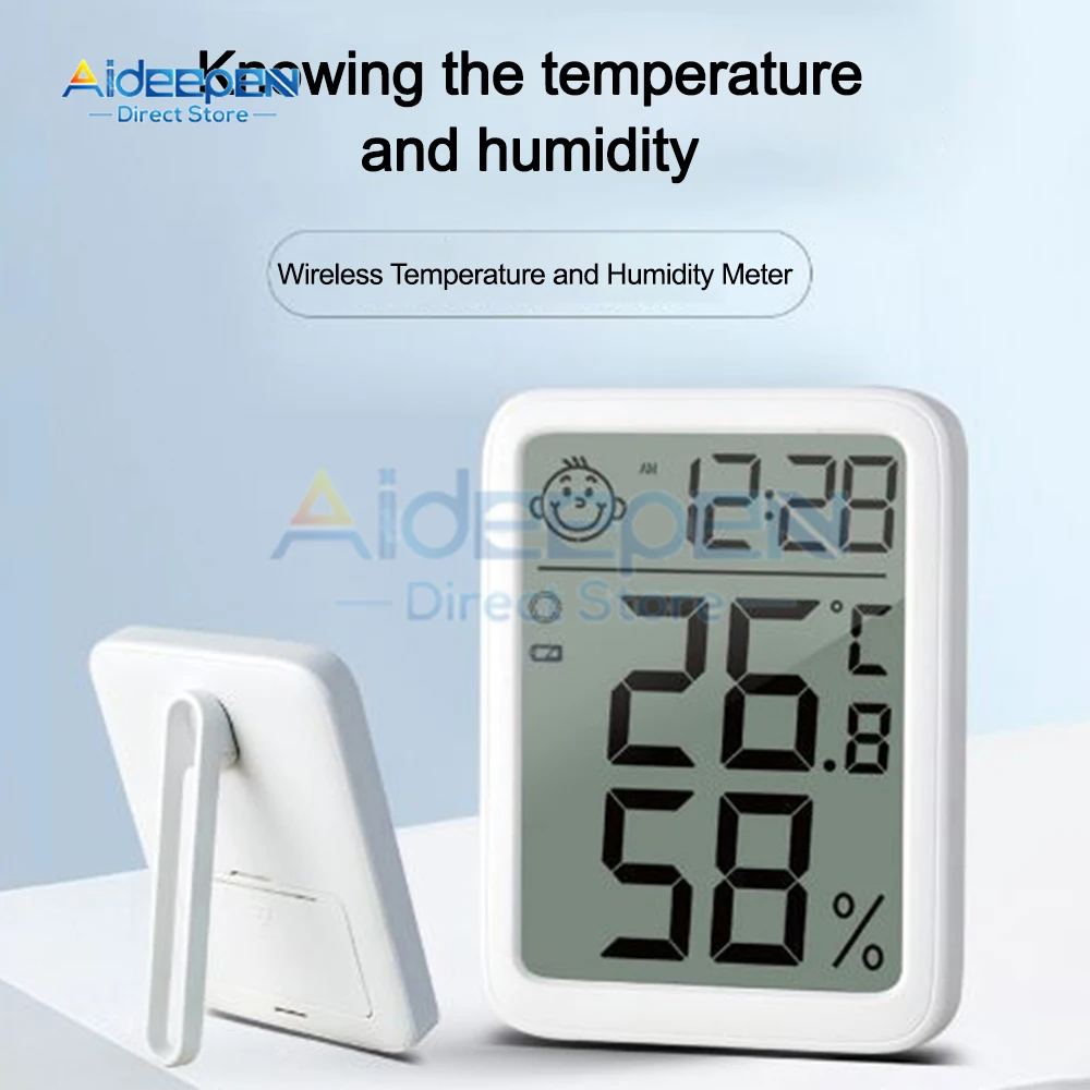 

Цифровой термометр-гигрометр с ЖК-дисплеем, комнатный измеритель влажности, Электронная метеостанция, датчик температуры, бесплатная доставка