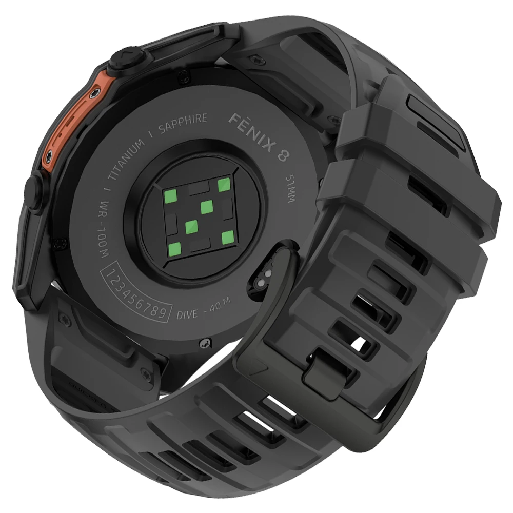 Durable Silicone Sports Watch Band - QuickFit Design