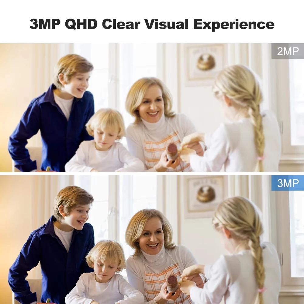 SriHome 3MP FHD camera wifi camera de surveillance security wireless camera IP66 waterproof for home AI Motion Detection SH029 3