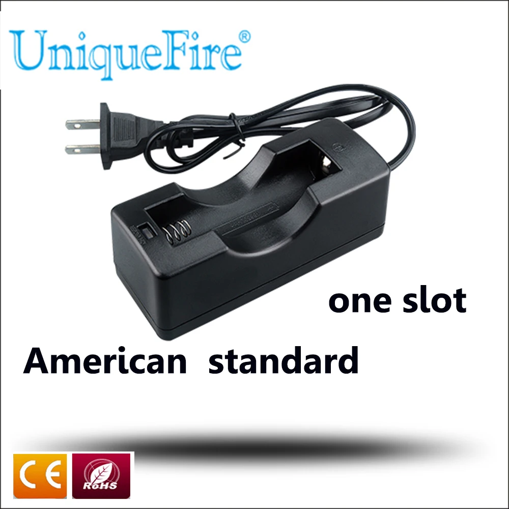 New Design Uniquefire USA American Plug Universal 18650 Battery