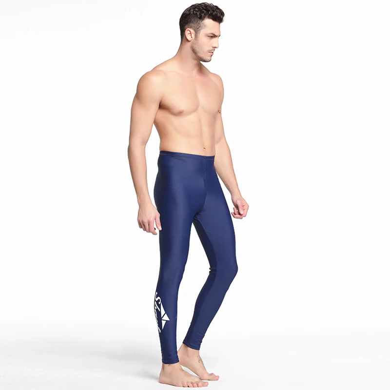 Summer Rash Guard Men's Surfing Bathing Pants Swimming Swimwear Upf50 sunscreen Anti Jellyfish swimsuit Yoga Sport Trousers