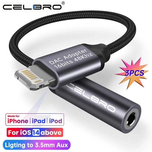 Iphone Lightning 3.5 Mm Headphone Jack Adapter  Apple 3.5 Mm Jack  Lightning - Iphone - Aliexpress