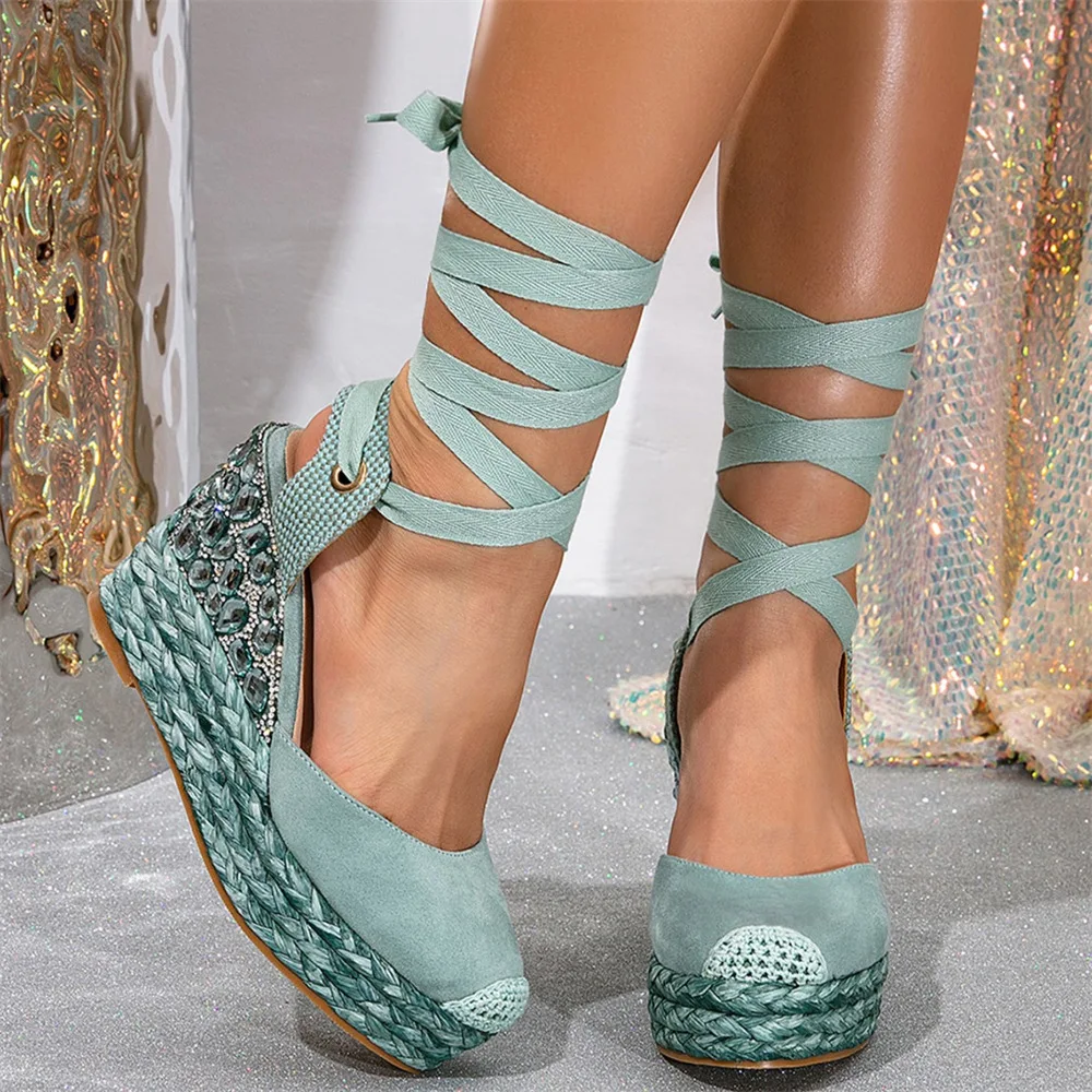 Rosa Embellished Wedge detail