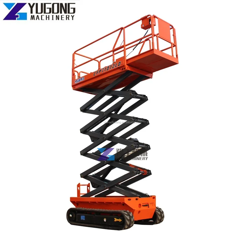 

Mobile Self-propelled Aerial Work Hydraulic Outrigger Crawler Self Propelled Tracked Scissor Lift Aerial Elevating Work Platform