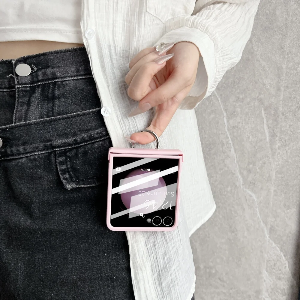 Sleek Matte 2-in-1 Hinge Protective Case with Screen Film