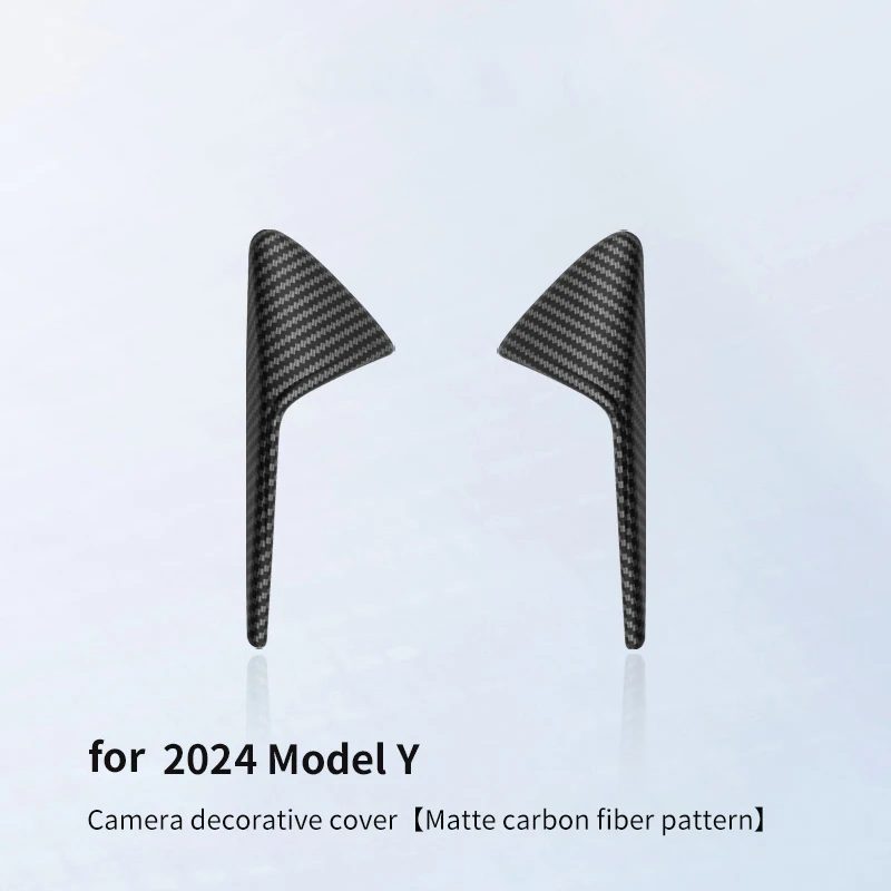 Tesla Vane Side Camera Decorative Scratch Protection Strips, 2-Piece Set