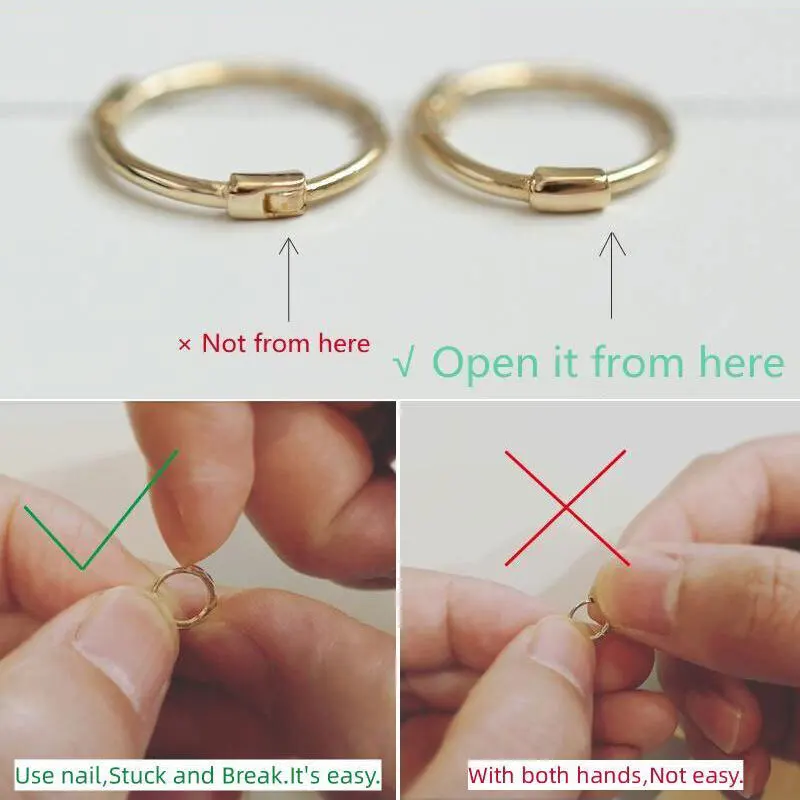 GOLDtutu Real 9K Gold Hoop Earrings for Women, Circle Jewelry, Minimalism, New Moissanite, 2024, kj326 5