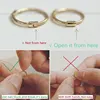 GOLDtutu Real 9K Gold Hoop Earrings for Women, Circle Jewelry, Minimalism, New Moissanite, 2024, kj326 5
