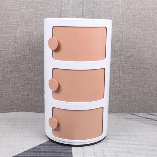 Nordic bedside table white plastic creative small cabinet modern Mini simple circular storage side cabinet night stand 3 Nordic bedside table white plastic creative small cabinet modern Mini simple circular storage side cabinet night stand 3