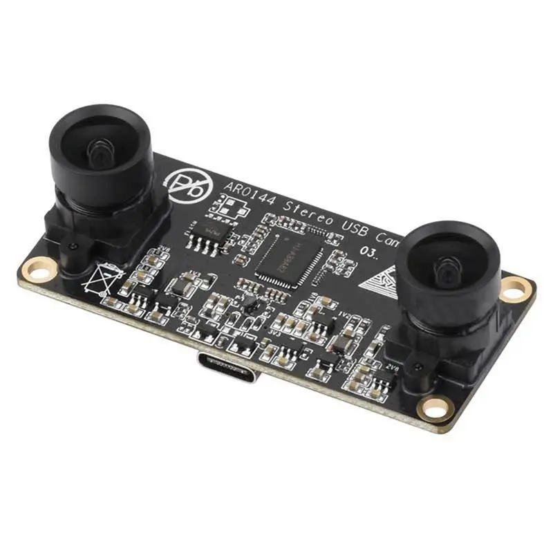 Y14A AR0144 2MP USB2.0 인터페이스 스테레오 USB 카메라 모듈, AR0144 센서 칩, 52mm 베이스라인, 동기화된 동일 프레임 탑재