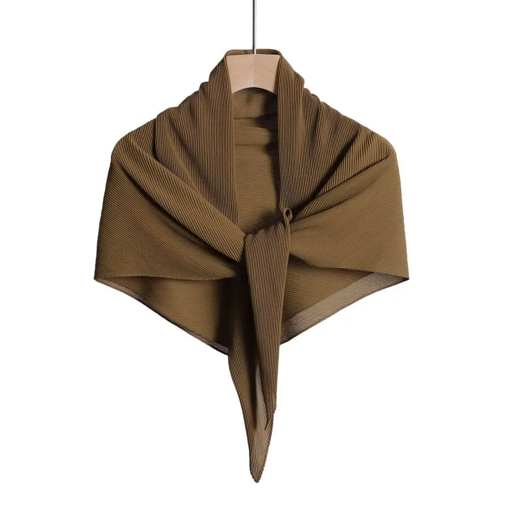 

Квадратный мусульманский хиджаб, новый высококачественный Эластичный солнцезащитный шарф, простые шарфы, шифоновый женский головной платок со складками