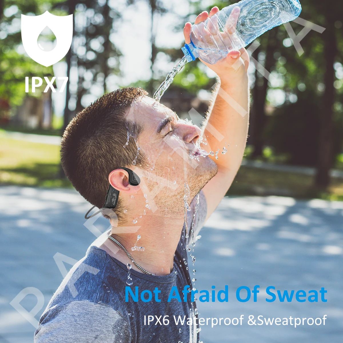 P8 Knochenschallkopfhörer, kabellos, Bluetooth 5.3, wasserdicht, Sport-Headset mit Mikrofon für Gaming, Training und Laufen_voghion.com