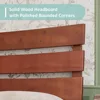 Solid Wood Bed Frame, 14 Inch Queen Size Japanese Bed Frame, Solid Wood Slats Support, No Box Spring Needed, Bed Frame 3