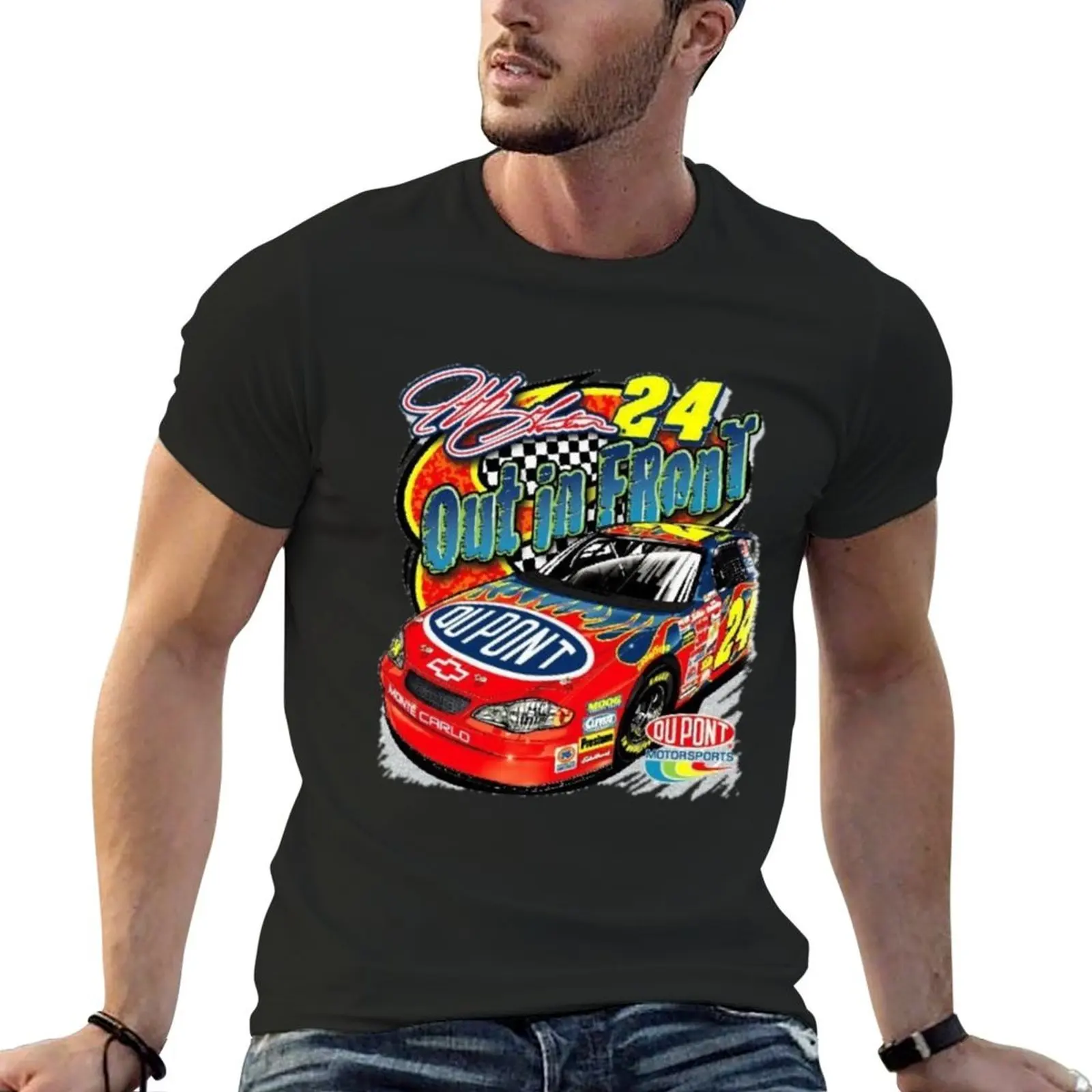 

Jeff Gordon Vintage Nascar T-Shirt graphics man t shirt Short sleeve tee men