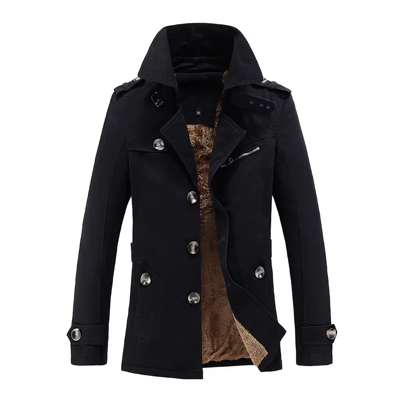 Bomber Jacket Men Fashion Casual Windbreaker Jacket Coat Men Autumn And Winter New Hot Outwear Stand Slim Military