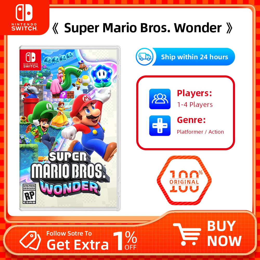 Nintendo Super Mario Bros.Wonder Switch Game Card for for Nintendo Switch  Oled Switch Lite Switch Game Card Physical - AliExpress
