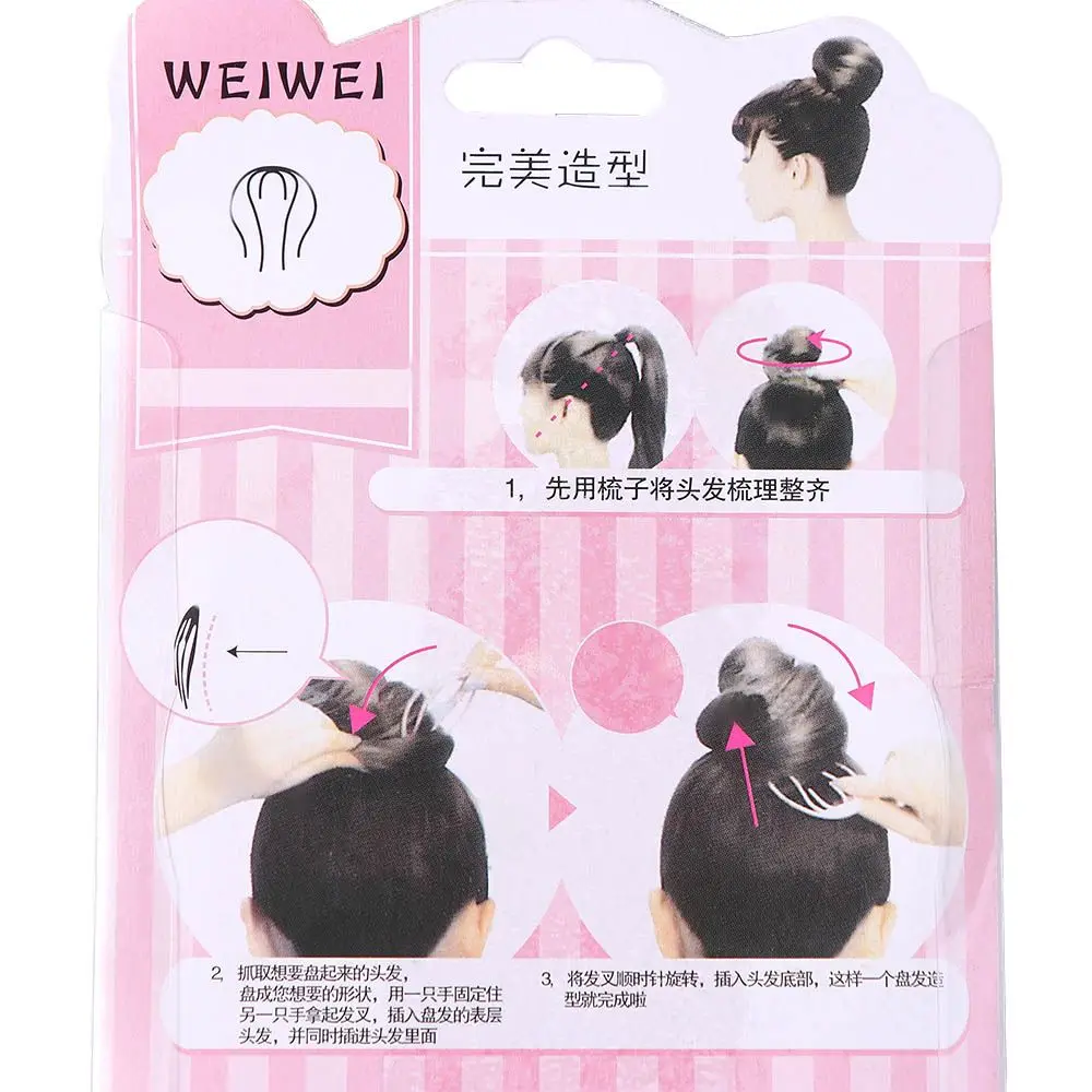 Description Picture 4 of itemBrown Hair Styling Tools Natural Bangs Hairpin Puff Hair Cushion Fluffy Hair Pad Invisible Hair Bun Clip Sponge BB Hair Clip