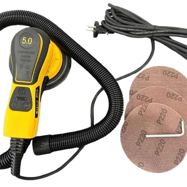 Ponceuse orbitale électrique professionnelle, broyeur métallique, Machine pour le travail du bois, outils d'angle primaire, polisseuse à main universelle 1