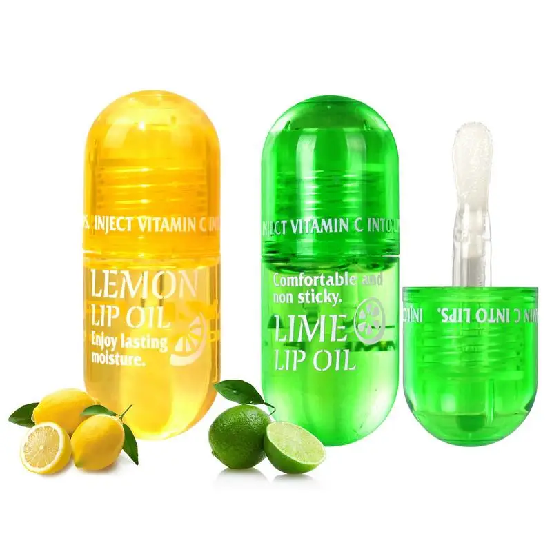 

Hydrating Lip Oil Lemon Lime Moisturizing Lip Oil Chapped Lips Non-sticky Hydrating Lip Gloss Plump Oil Improve Severe Lip Lines