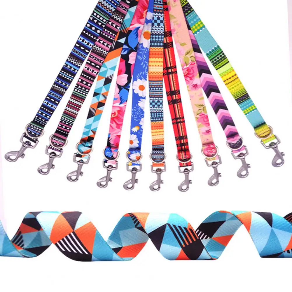

120cm Pet Leash For Dogs Attachment Dog Leash Dual D Buckle Length Adjustable Walking And Training Pet Traction Leash