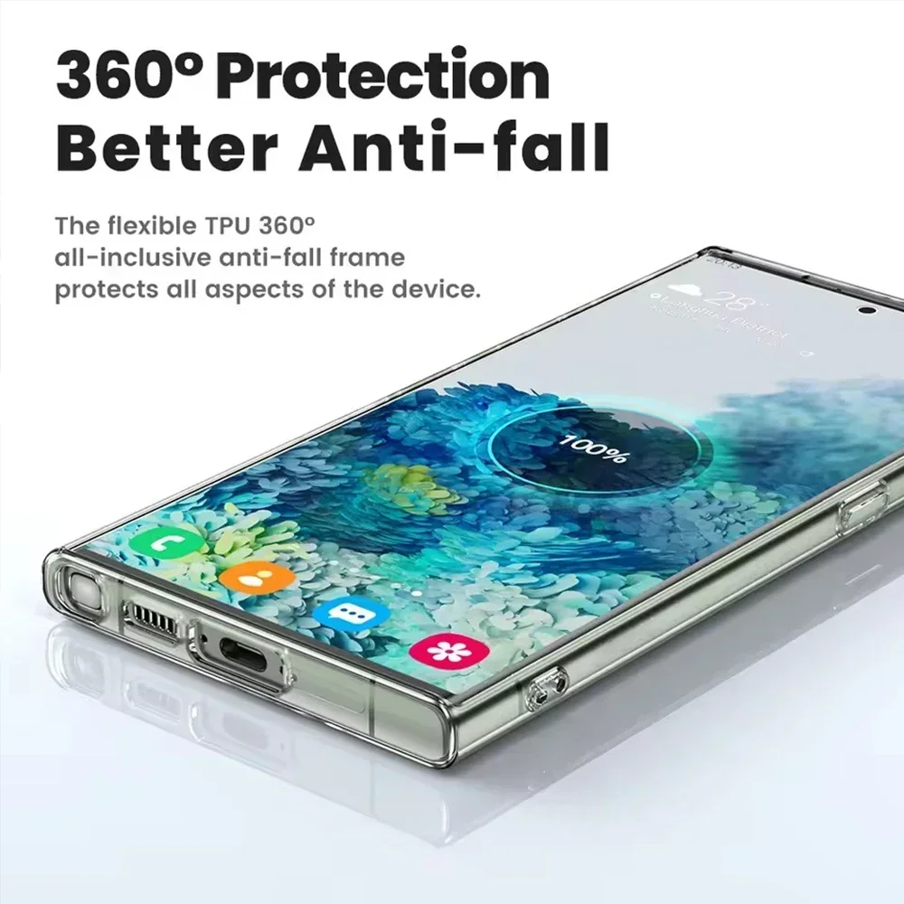 Sleek Transparent Soft TPU Protective Phone Case