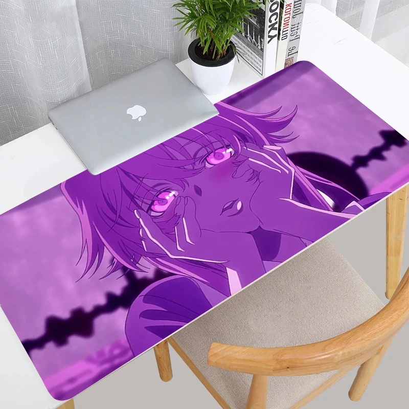 

Yuno Gasai Anime Girl Custom Mouse Pad Laptop Gaming Accessories Keyboard Mousepad PC Kawaii Game Cabinet Table Mat XXL Carpet