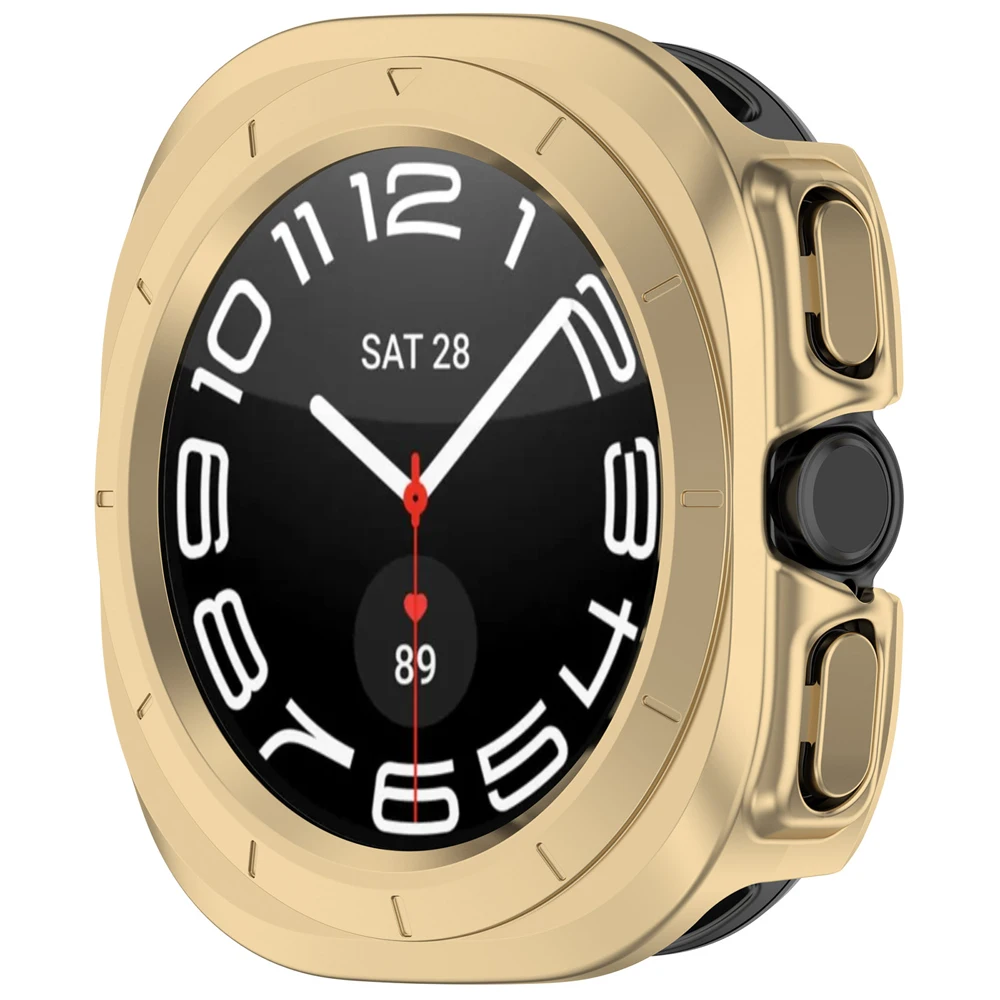 Premium Protective Case for Samsung Galaxy Watch Ultra, 47mm Frame Bumper Cover, Smartwatch Accessory
