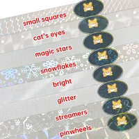 10 Sheets 15 Style A4 Transparent Holographic Overlay Lamination Film A4 Self-Adhesive Laminate Waterproof Vinyl Sticker Paper 3