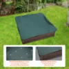 VEVOR Sandbox with Cover in Square Sand Box  Sand Pit with 4 Corner Seating and Bottom Liner Kids Sandbox for Outdoor for Kids 5