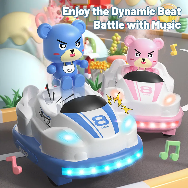 JJRC new simulation collision spray bumper car parent-child interaction fun children's toy remote control car English version 3