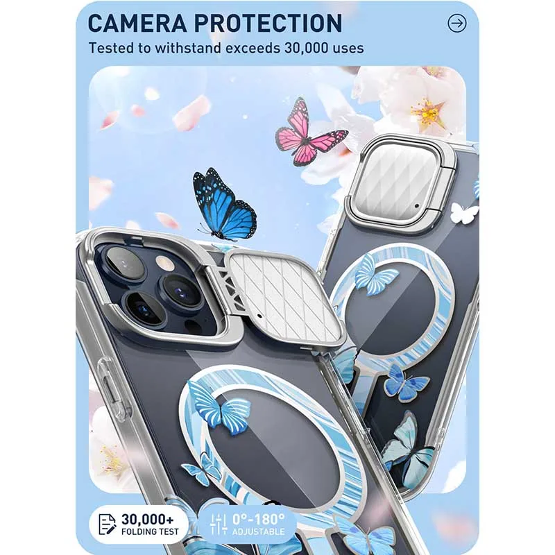 I-Blason Cover Magnetica Per IPhone 16e 6,1" Con Protezione Schermo E Supporto Integrato Per Fotocamera - Resistente E Robusta (Nero)