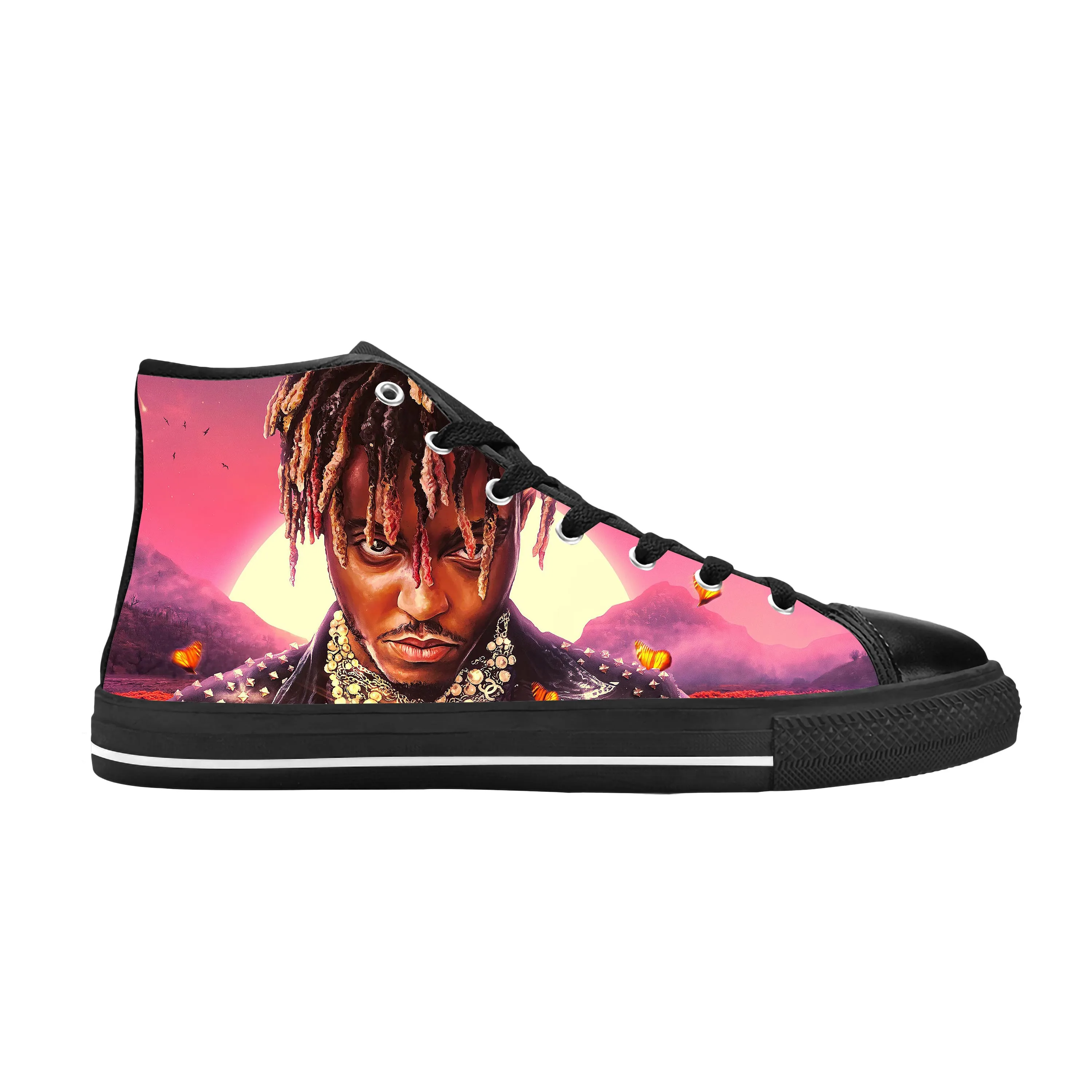 Juice Wrld Rapper Full Print Sneaker Skate Shoes