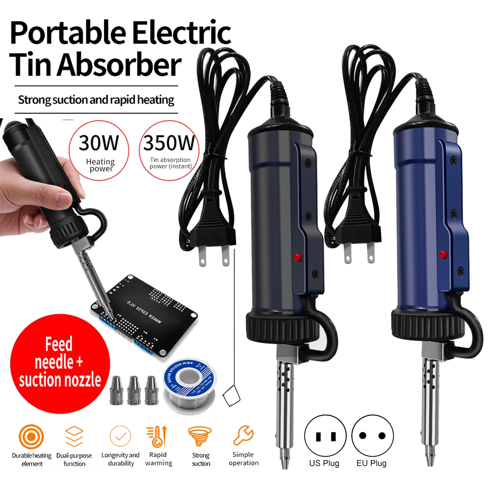 Electronic Spices 220v Eu Plug 30w Electric Vacuum Solder Sucker De