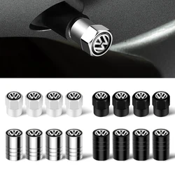 3D Styling Car Wheel Tire Valve Caps Stem Caps Decoration For Volkswagen 4 Motion MTM Blue Motion Caddy Scirocco CC Golf 4 5 6 7