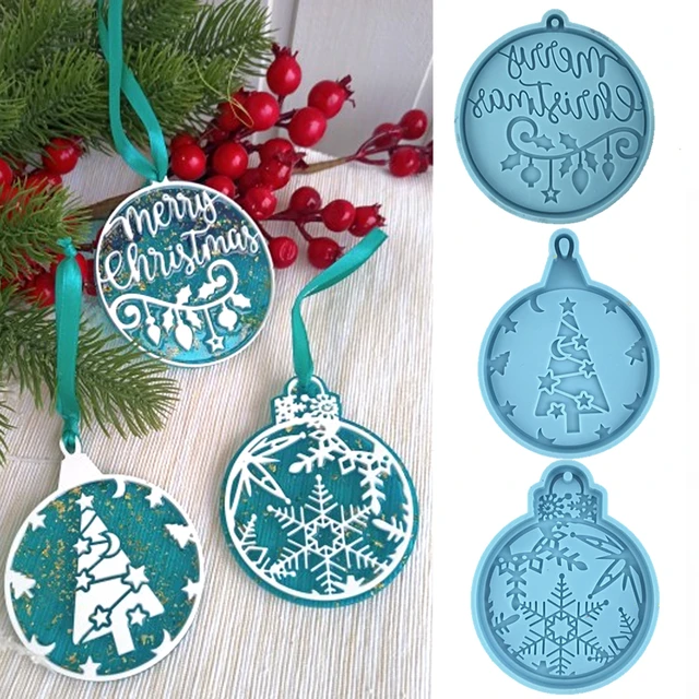 Photo Pendant Keychain Making Supplies  Resin Molds Christmas Decorations  - Diy - Aliexpress